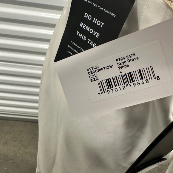 Retrofete Skye Cream Strapless Gown Large - Picture 5 of 5